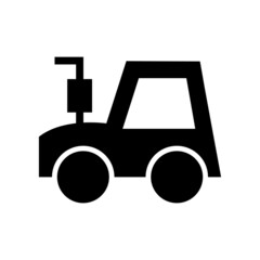 mini tractor icon or logo isolated sign symbol vector illustration - high quality black style vector icons
