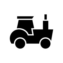 mini tractor icon or logo isolated sign symbol vector illustration - high quality black style vector icons
