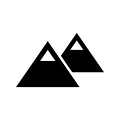 mountains knife icon or logo isolated sign symbol vector illustration - high quality black style vector icons
