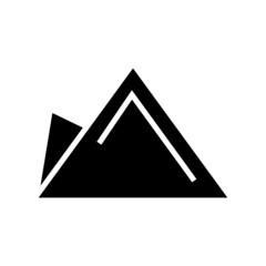 mountains knife icon or logo isolated sign symbol vector illustration - high quality black style vector icons
