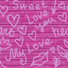 seamless pattern with hearts