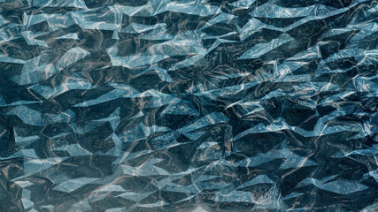 3d illustration render abstract modern background low poly polygons blue marble dark