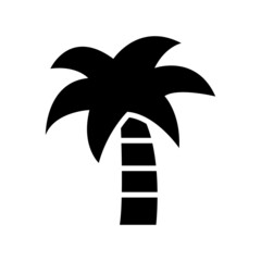 palm tree icon or logo isolated sign symbol vector illustration - high quality black style vector icons
