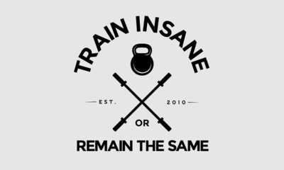Stylish, CrossFit, Fitness and Physio Gym Vector Design