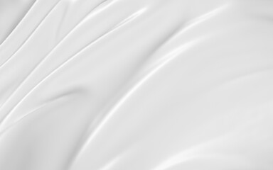 Flowing clothes with white background, 3d rendering.