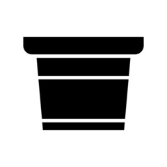 pot icon or logo isolated sign symbol vector illustration - high quality black style vector icons
