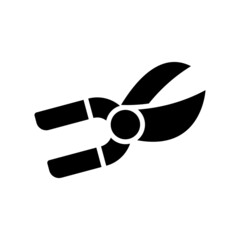 pruning shears icon or logo isolated sign symbol vector illustration - high quality black style vector icons
