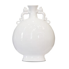 Antique vase white ceramics d?cor