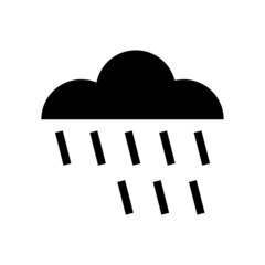 rainy weather icon or logo isolated sign symbol vector illustration - high quality black style vector icons

