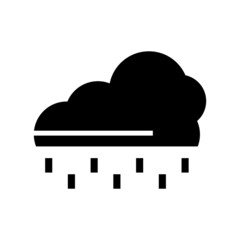 rainy weather icon or logo isolated sign symbol vector illustration - high quality black style vector icons
