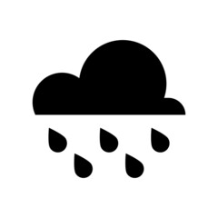 rainy weather icon or logo isolated sign symbol vector illustration - high quality black style vector icons

