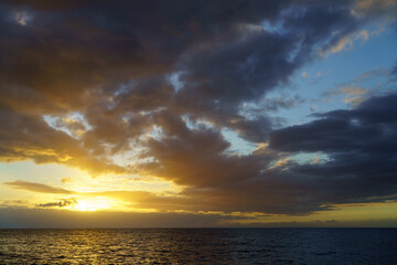 ciel de coucher de soleil