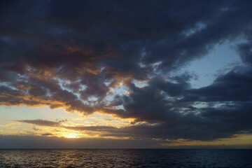 ciel de coucher de soleil