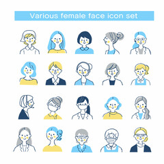 さまざまな働く女性　バストアップ　セット