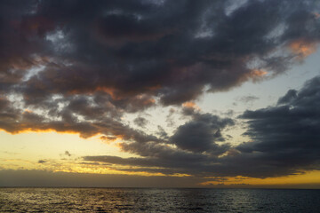 Obraz premium ciel de coucher de soleil