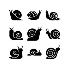 snail icon or logo isolated sign symbol vector illustration - high quality black style vector icons  © emka angelina