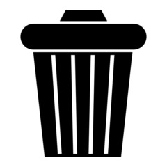 Vector Recycle Bin Glyph Icon Design