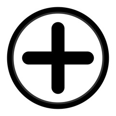 Vector Add Glyph Icon Design