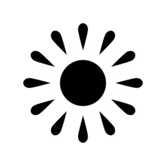 sun icon or logo isolated sign symbol vector illustration - high quality black style vector icons
