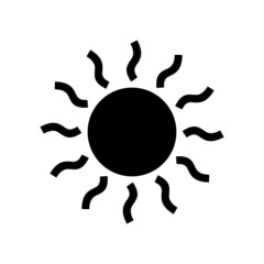 sun icon or logo isolated sign symbol vector illustration - high quality black style vector icons
