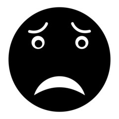 Vector Tired Glyph Icon Design