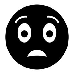 Vector Confused Glyph Icon Design