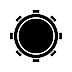 sun icon or logo isolated sign symbol vector illustration - high quality black style vector icons
