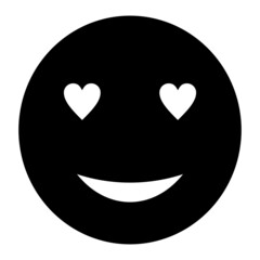 Obraz premium Vector In Love Glyph Icon Design
