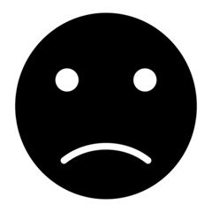 Fototapeta premium Vector Sad Glyph Icon Design