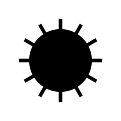 sun icon or logo isolated sign symbol vector illustration - high quality black style vector icons
