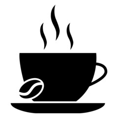 Obraz premium Vector Coffee Glyph Icon Design