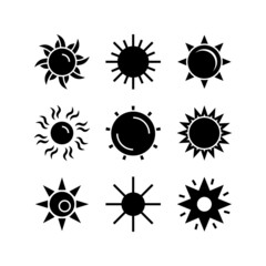 sun icon or logo isolated sign symbol vector illustration - high quality black style vector icons
