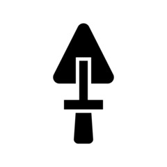 trowel icon or logo isolated sign symbol vector illustration - high quality black style vector icons
