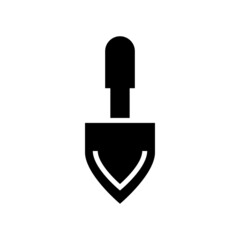 trowel icon or logo isolated sign symbol vector illustration - high quality black style vector icons
