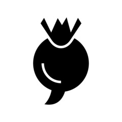 turnip icon or logo isolated sign symbol vector illustration - high quality black style vector icons
