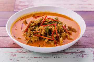 Panaeng curry with pork
