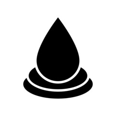 Fototapeta premium water droplet icon or logo isolated sign symbol vector illustration - high quality black style vector icons 