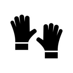 work gloves icon or logo isolated sign symbol vector illustration - high quality black style vector icons
