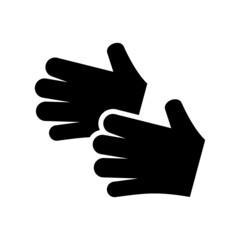 work gloves icon or logo isolated sign symbol vector illustration - high quality black style vector icons
