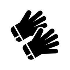 Obraz premium work gloves icon or logo isolated sign symbol vector illustration - high quality black style vector icons 