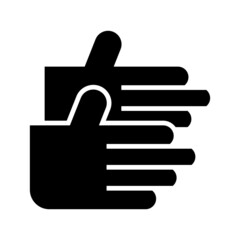 work gloves icon or logo isolated sign symbol vector illustration - high quality black style vector icons
