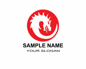 dragon logo, king logo, dragon vector animal