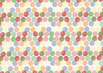 カラフルな水玉模様の抽象的な背景