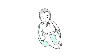 食事をする赤ちゃん