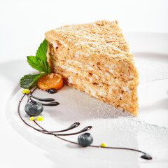 Piece of napoleon cake