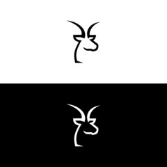 deer hunter logo type template and vector icon
