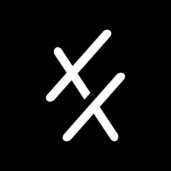 Obraz premium simple and elegant logo, letter FH