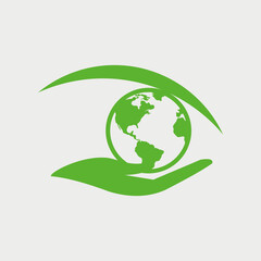 Basic RGB globe in the eye