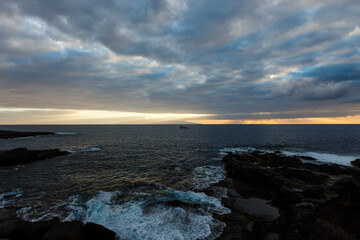 On shore of the Atlantic Ocean on the island Tenerife