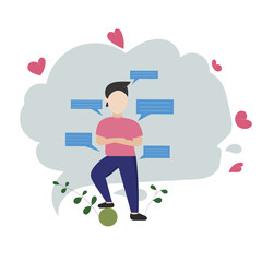 Football player flat design